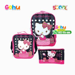 Set Mochila Kombat Hello Kitty